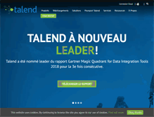 Tablet Screenshot of fr.talend.com